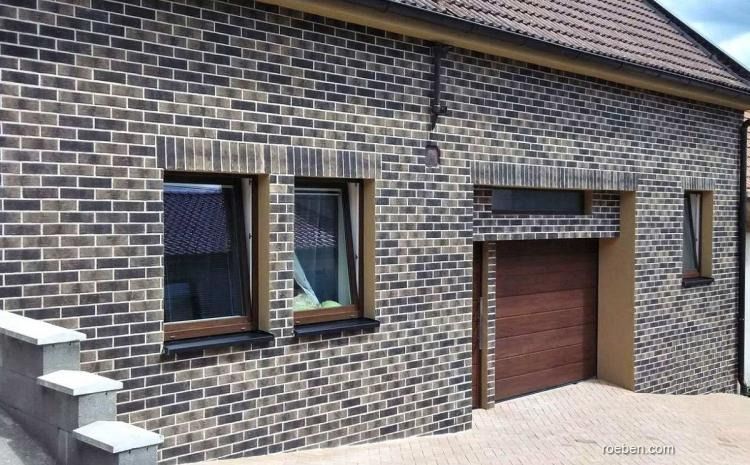 Клінкерна плитка Roben Aarhus срібно-чорна 1143 фото
