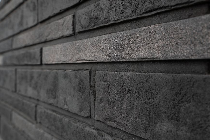 Фасадная плитка Loft Brick Дублин 50, ручная формовка, насыщенный тёмно-коричневый оттенок с эффектом старого кирпича 2277 фото