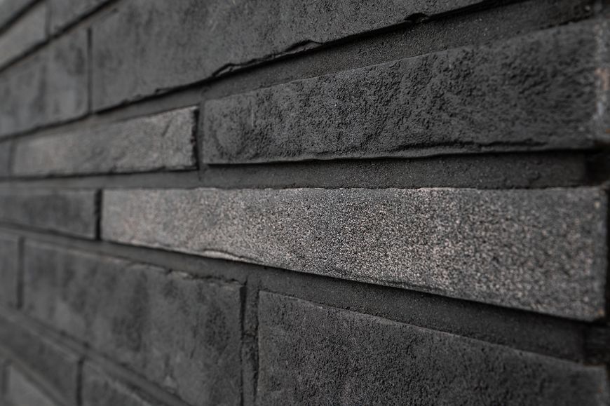 Фасадная плитка Loft Brick Дублин 50, ручная формовка, насыщенный тёмно-коричневый оттенок с эффектом старого кирпича 2277 фото