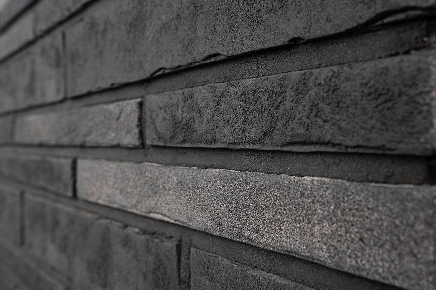 Фасадная плитка Loft Brick Дублин 50, ручная формовка, насыщенный тёмно-коричневый оттенок с эффектом старого кирпича 2277 фото