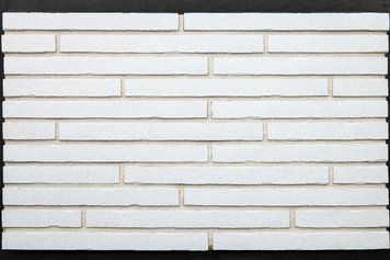 Фасадна плитка Loft Brick Моноблан 20 Рігель, 490&times;40&times;20 мм, біла ручної роботи з ефектом старої цегли 2255 фото