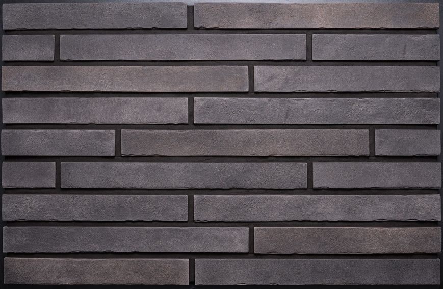 Фасадна плитка Loft Brick Луна, ручне формування, світло-сірий тон з ефектом натуральної цегли 2256 фото